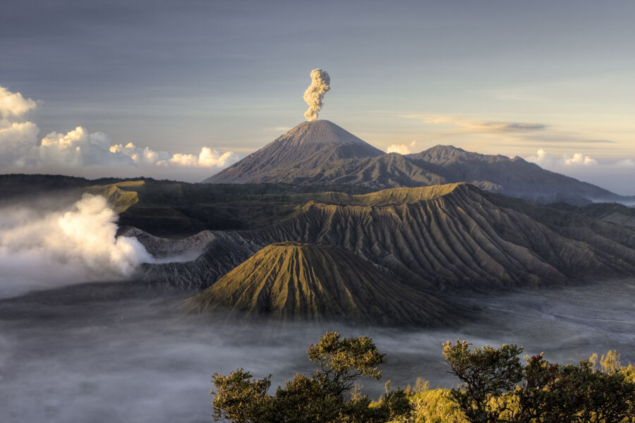 wulkan na wyspie Jawa 