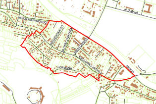Granice miejscowego planu zagospodarowania przestrzennego Piastowska II