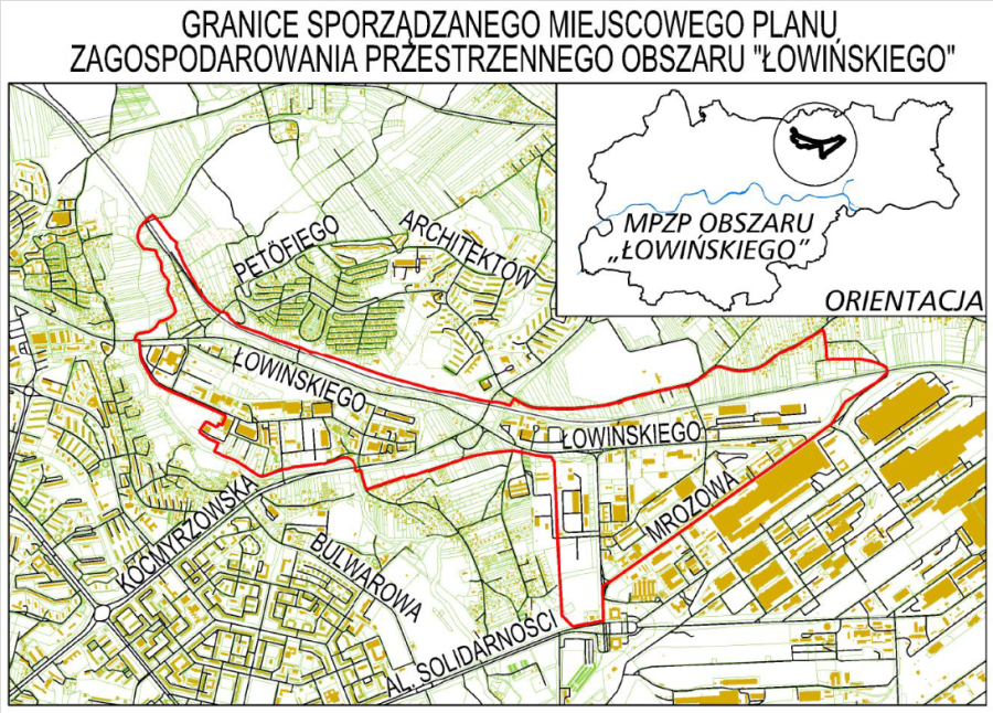 Projekt miejscowego planu zagospodarowania przestrzennego obszaru „Łowińskiego”