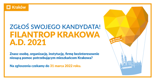 Konkurs Filantrop Krakowa A.D. 2021