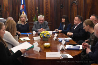 Wizyta delegacji UNICEF u Prezydenta Miasta Krakowa 30.03.2022