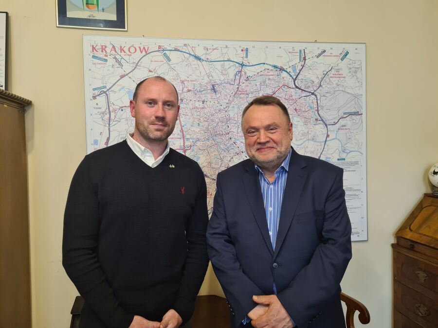 Szkocki minister Neil Gray z wizytą w Krakowie