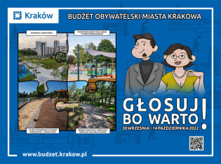 Plakat Budżet Obywatelski. Fot. www.budzet.krakow.pl