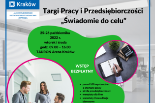 Targi Pracy i Przedsiębiorczości - Świadomie do celu!. Fot. GUP Kraków