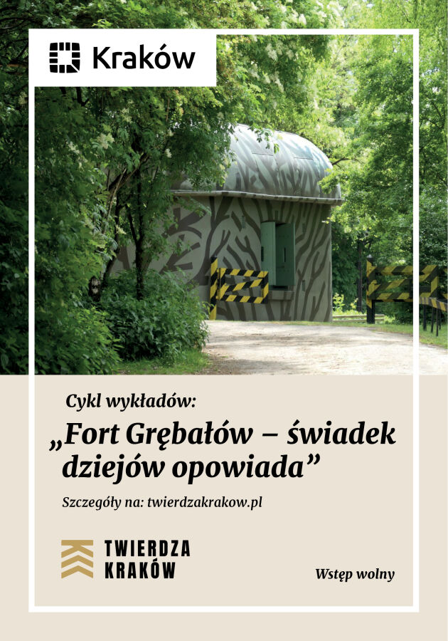 Fort Grębałów cykl wykładów grafika
