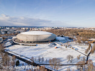 zima, tauron arena, zimowa arena. Fot. TAURON Arena Kraków