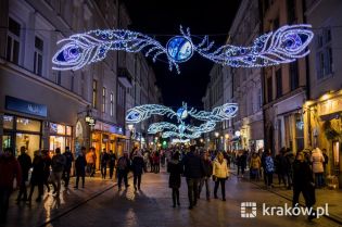 iluminacje ozdoby święta boże narodzenie dekoracje. Fot. Bogusław Świerzowski / krakow.pl