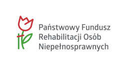 Grafika przedstawia logo Państwowego Funduszu Rehabilitacyjnego Osób Niepełnosprawnych  