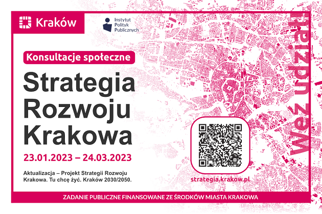 Konsultacje społeczne projektu Strategii Rozwoju Krakowa. Tu chcę żyć. Kraków 2030_2050