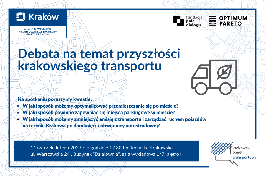 Krakowski Panel Transportowy – weź udział w Debacie na temat przyszłości krakowskiego transportu z udziałem ekspertów Politechniki Krakowskiej!