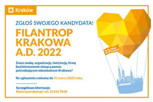 Pomóż wybrać Filantropa Krakowa A.D. 2022. Fot. Otwarty Kraków