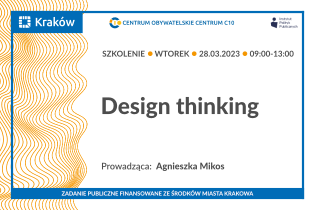 Design Thinking szkolenie online. Fot. Centrum Obywatelskie Centrum C 10  os. Centrum C 10