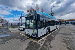 Testy autobusu elektrycznego marki Solaris. Fot. MPK SA