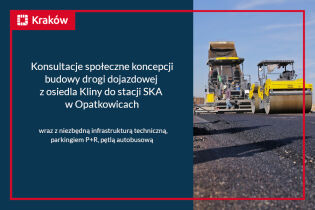 Budowa drogi dojazdowej z os. Kliny do stacji SKA w Opatkowicach – w krótce konsultacje. Fot. pixabay/Miejskie Centrum Dialogu