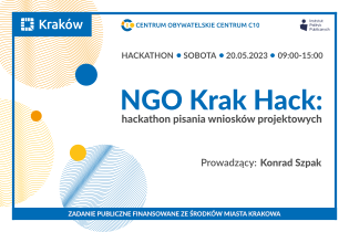 NGO Krak Hack - Hackathon PISANIA WNIOSKÓW PROJEKTOWYCH. Fot. Centrum Obywatelskie Centrum C 10