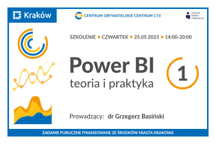 Power BI - bezpłatne szkolenie online. Fot. Centrum Obywatelskie Centrum C 10