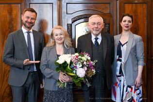 Nagroda Bujwidowej dla Renaty Kopyto. Fot. Piotr Wojnarowski - Kancelaria Prezydenta