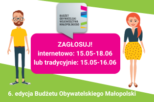 BO Małopolska - Pomóż nam rozdzielić 14 mln zł na dobre pomysły. Fot. Urząd Marszałkowski Województwa Małopolskiego