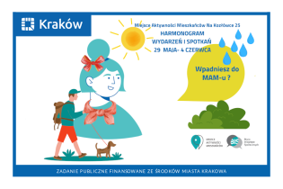 Harmonogram MAM Na Kozłówce 25 od 29 maja do 4 czerwca 2023. Fot. Obywatelski Kraków