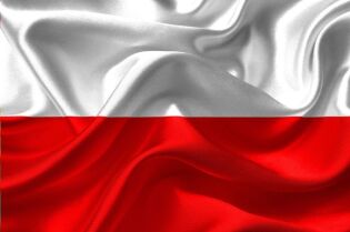 Grafika przedstawia flagę Polski. 