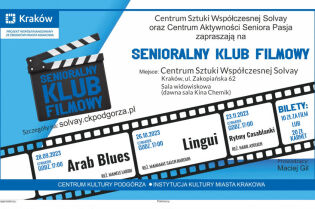 SENIORALNY KLUB FILMOWY IX, X, XI 2023. Fot. Kraków Dla Seniora