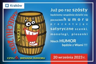 „Beczka Śmiechu 2023 czyli biesiada humoru” - plakat