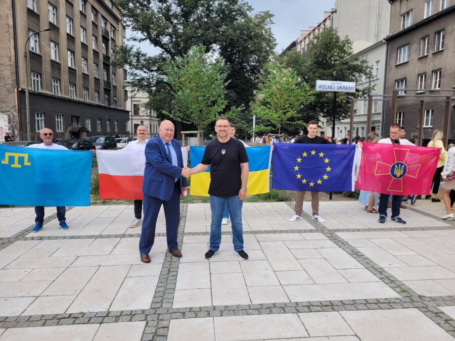 Dzień Flagi Ukrainy w Krakowie