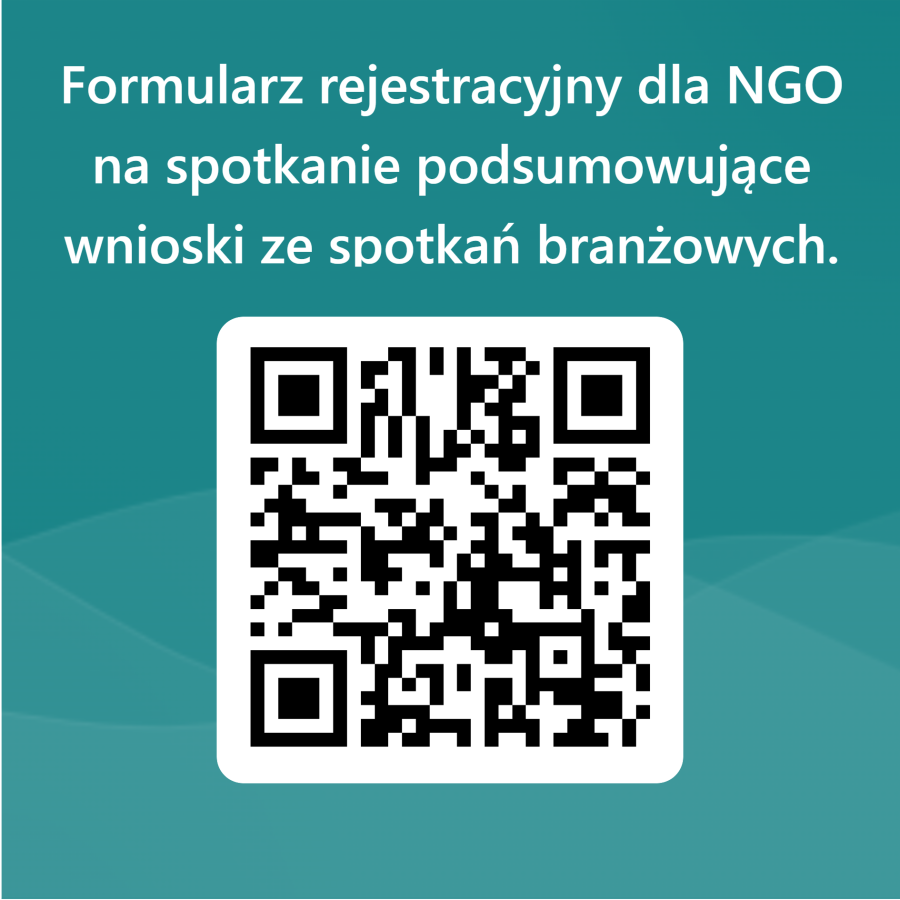QRCode dla Formularz rejestracyjny dla NGO na spotkanie podsumowujące wnioski ze spotkań branżowych.
