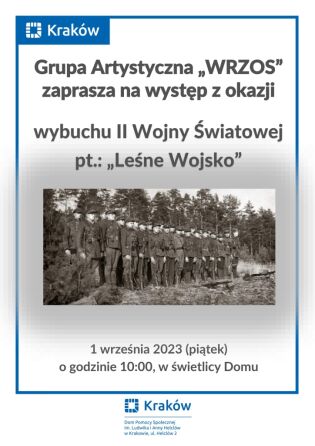 Obchody 84 rocznicy wybuchu II Wojny Światowej ze „Wrzosem”. Fot. DPS im. L. i A. Helclów w Krakowie
