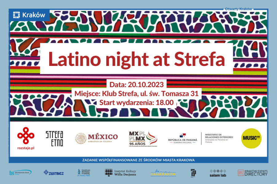 Grafika promocyjna dla wydarzenia Latino Night