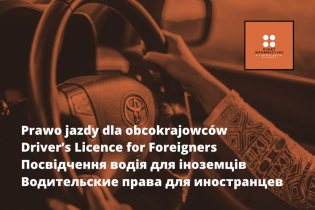 Grafika do artykułu o prawie jazdy dla obcokrajowców.. Fot. Centrum Wielokulturowe w Krakowie/Adriana Omylak