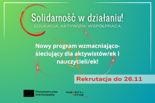 Solidarność w działaniu! Edukacja, aktywizm, współpraca. Fot. Obywatelski Kraków
