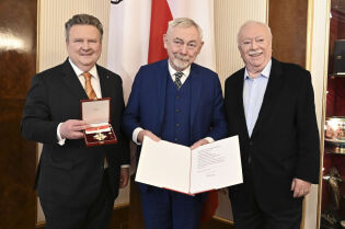 Wręczenie wiedeńskiego odznaczenia Prezydentowi Krakowa 19.01.2024. Foto Stadt Wien/PID, Fotograf Christian Jobst