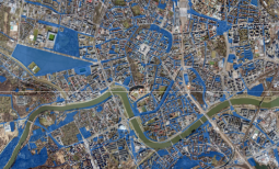 poglądowy obrazek fragmentu mapy z działkami pod BO