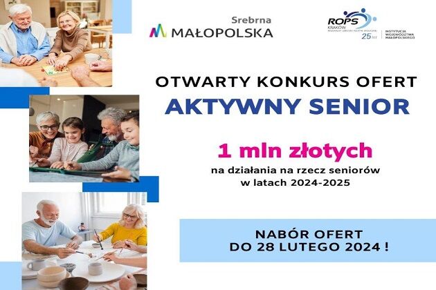 Otwarty konkurs ofert pod nazwą Aktywny Senior 2.0