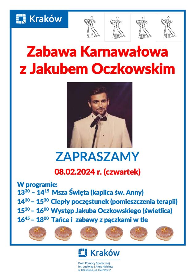 Zabawa Karnawałowa z Jakubem Oczkowskim.
