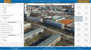 Aplikacja do wyszukiwania lokali na wynajem będących w zasobie ZBK. Fot. MSIP Kraków