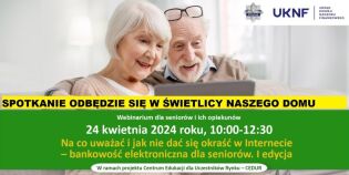 Webinarium na temat bezpieczeństwa w sieci.. Fot. DPS im. L. i A. Helclów w Krakowie