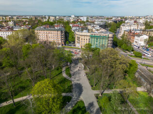park Krakowski, plac Inwalidów, zieleń, drzewa. Fot. Jan Graczyński