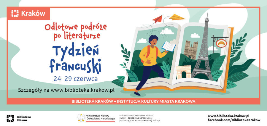 baner projektu Tydzień Francuski Biblioteki Kraków