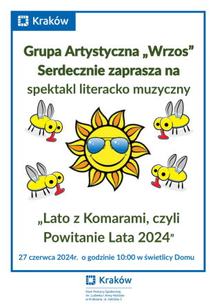 Powitanie Lata 2024 na Helclów z „Wrzosem”.. Fot. DPS im. L. i A. Helclów w Krakowie