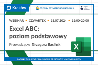 Excel ABC poziom podstawowy. Fot. Centrum Obywatelskie Centrum C 10 w Krakowie
