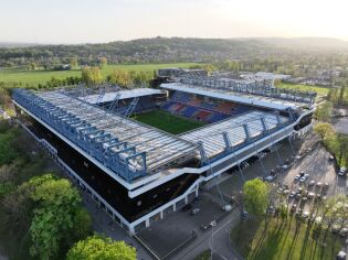 Dach stadionu. Fot. materiały prasowe, Zarząd Infrastruktury Sportowej w Krakowie