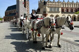 Dorożki. Fot. Bogusław Świerzowski / krakow.pl