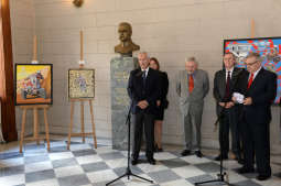 Inauguracja wystawy malarstwa Françoise Lemaître-Leroux w Urzędzie Miasta Krakowa