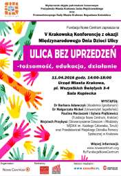 IV Krakowska Konferencja z okazji Międzynarodowego Dnia Dzieci Ulicy