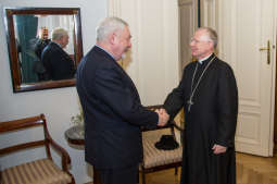 Prezydent Jacek Majchrowski powitał abpa Marka Jędraszewskiego