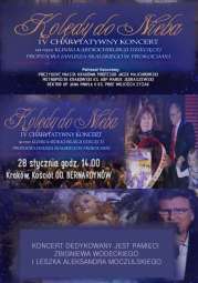 Czwarty charytatywny koncert 'Kolędy do Nieba'