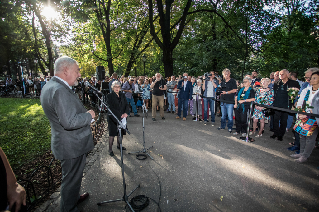 bs-09 września 2018-202a8946.jpg-Skwer,Wajda,Majchrowski,Uroczystość  Autor: B. Świerzowski