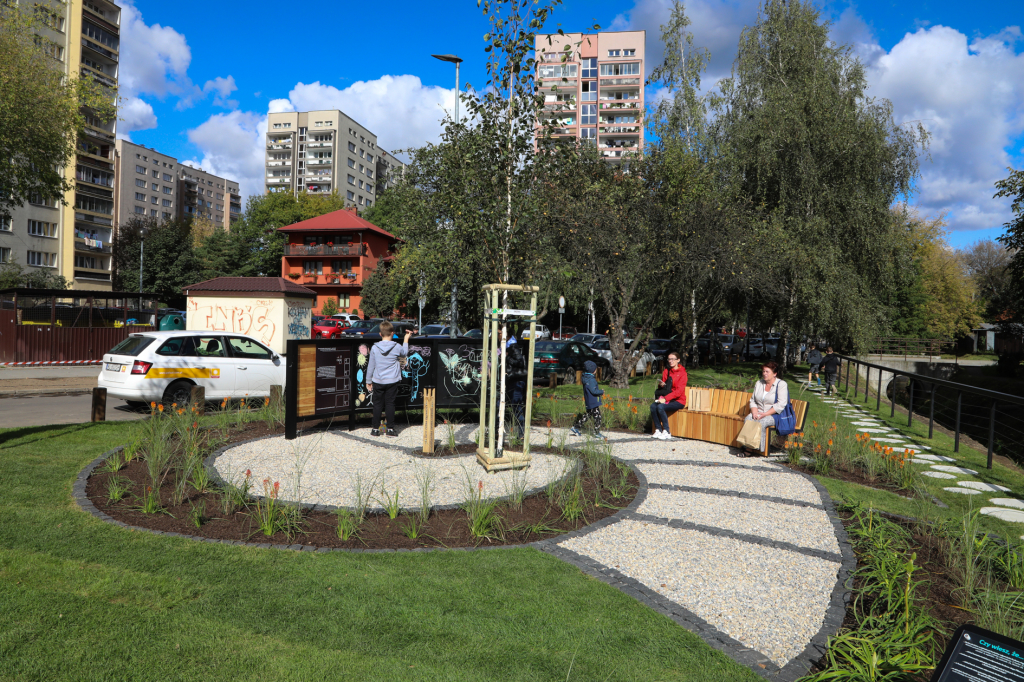 bs-29 września 2018-img_3998.jpg-Ogród Krakowian,Nad Potokiem,Majchrowski,ZZM,Park kieszonkowy  Autor: B. Świerzowski